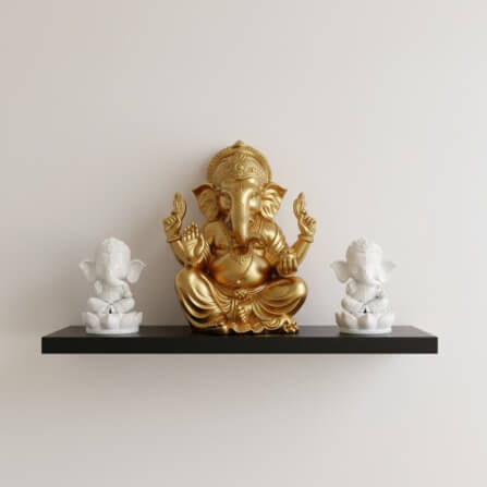 พระพิฆเนศปางประทานพร KAF AT-01 รุ่นวาระลาภา สูง 5 ซม. ขาวประสิทธิ์_4