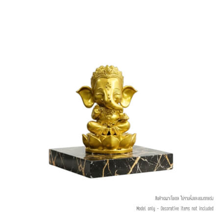 พระพิฆเนศปางประทานพร KAF AT-01 รุ่นวาระลาภา สูง 9 ซม. ทองอนันต์_0