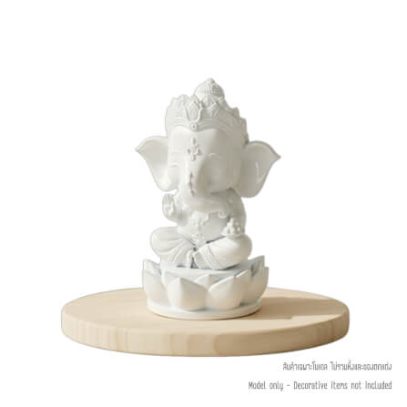 พระพิฆเนศ ปางประทานพร KAF AT-01 รุ่นวาระลาภา สูง 9 ซม. ขาวประสิทธิ์_0