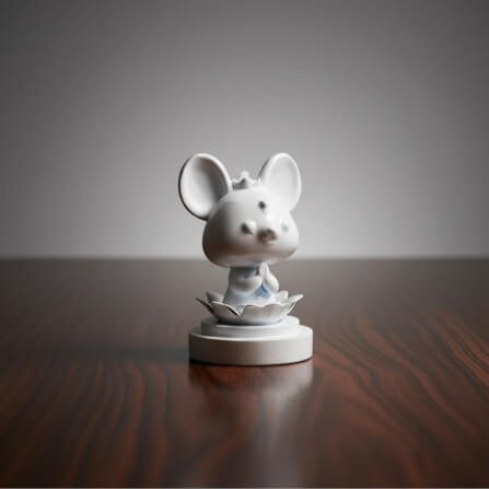 หนูมุสิกะ KAF AT-03 รุ่นทิพยสานต์ สูง 4 ซม. ขาวพิชา_5