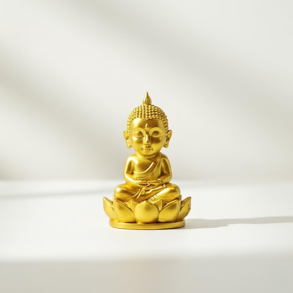 พระพุทธรูป KAF AT-06 รุ่นวิมุตติสุข สูง 5 ซม. ทองปิติสุข