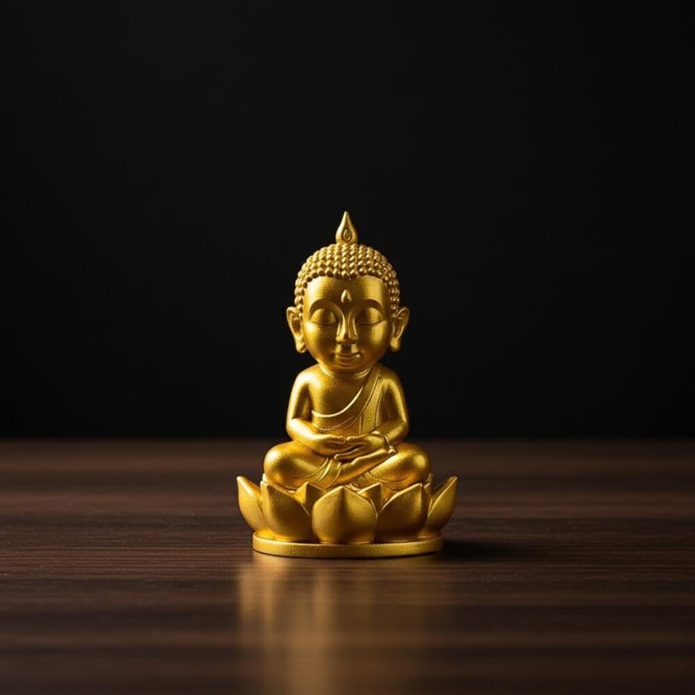 พระพุทธรูป KAF AT-06 รุ่นวิมุตติสุข สูง 5 ซม. ทองปิติสุข