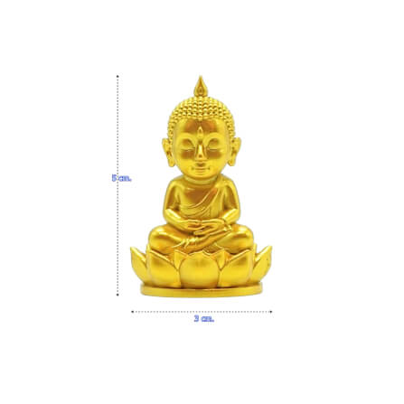 พระพุทธรูป KAF AT-06 รุ่นวิมุตติสุข สูง 5 ซม. ทองปิติสุข_5