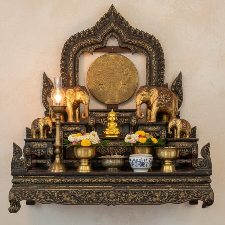 พระพุทธรูป KAF AT-06 รุ่นวิมุตติสุข สูง 5 ซม. ทองปิติสุข_1