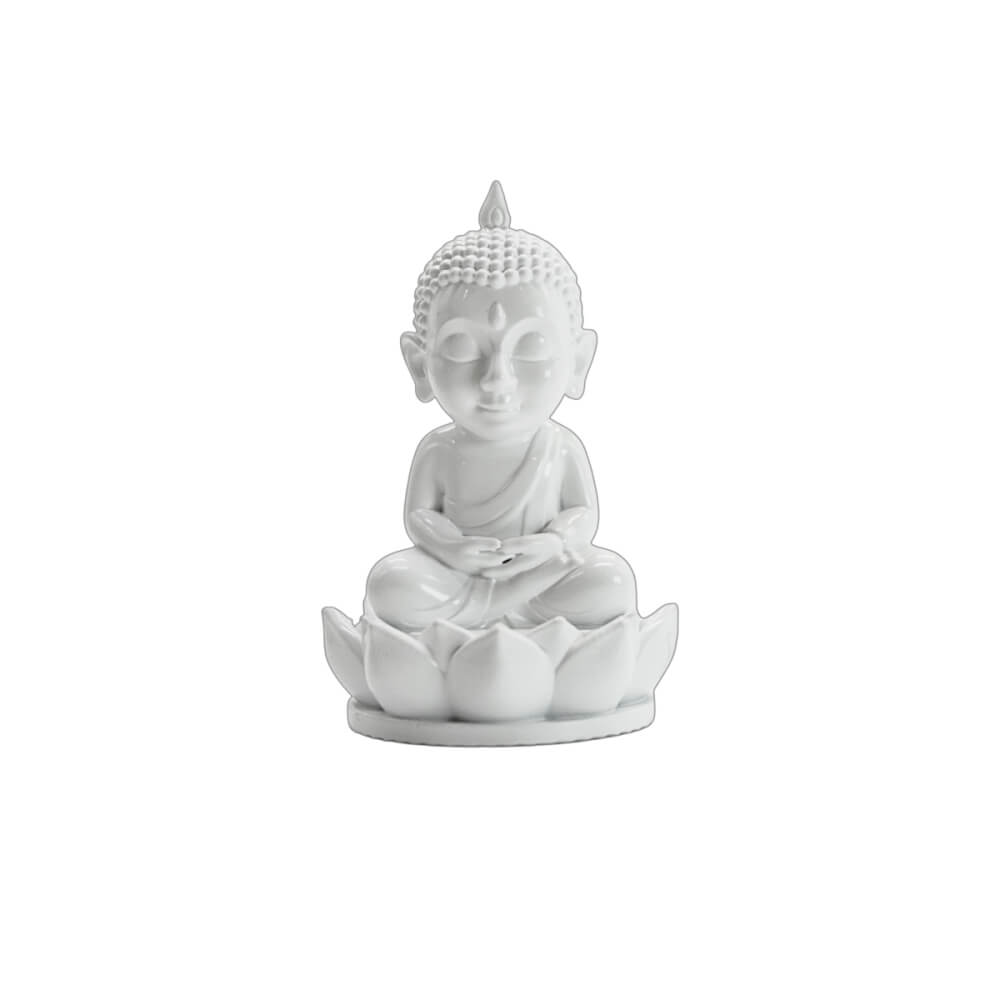 พระพุทธรูป KAF AT-06 รุ่นวิมุตติสุข สูง 5 ซม. ขาวจิตประภัสสร