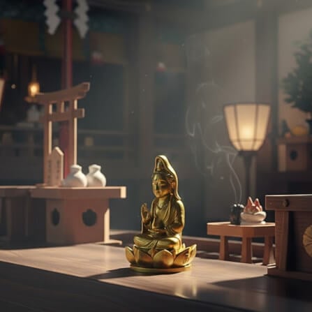 เจ้าแม่กวนอิมจิ๋ว KAF AT-07 รุ่นเมตตาธารา สูง 5 ซม. ทองอธิษฐาน_2