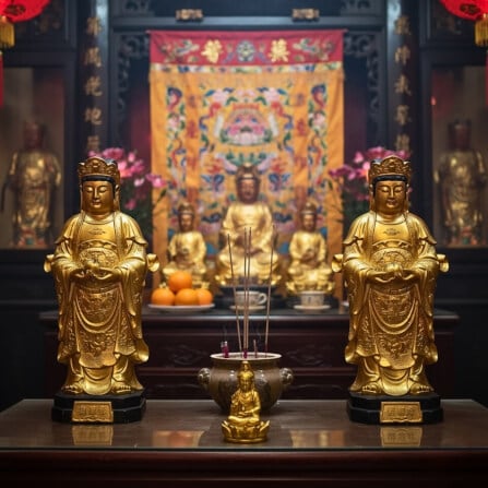 เจ้าแม่กวนอิมจิ๋ว KAF AT-07 รุ่นเมตตาธารา สูง 5 ซม. ทองอธิษฐาน_3