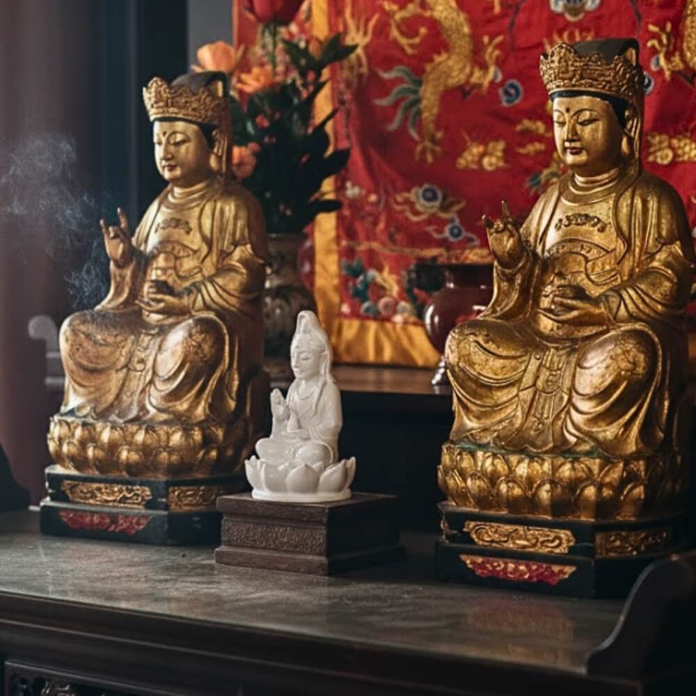 เจ้าแม่กวนอิมจิ๋ว KAF AT-07 รุ่นเมตตาธารา สูง 5 ซม. ขาวศานติ