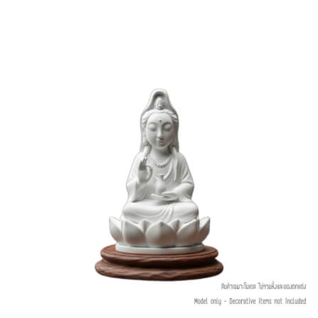 เจ้าแม่กวนอิมจิ๋ว KAF AT-07 รุ่นเมตตาธารา สูง 5 ซม. ขาวศานติ_0