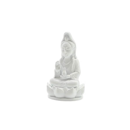 เจ้าแม่กวนอิมจิ๋ว KAF AT-07 รุ่นเมตตาธารา สูง 5 ซม. ขาวศานติ_5