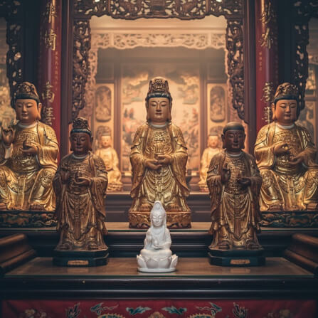 เจ้าแม่กวนอิมจิ๋ว KAF AT-07 รุ่นเมตตาธารา สูง 5 ซม. ขาวศานติ_1