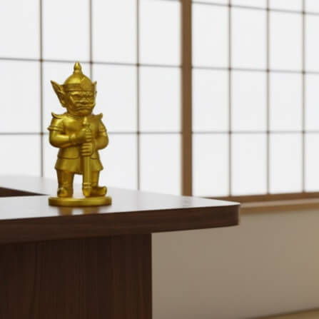 ท้าวเวสสุวรรณ KAF AT-11 รุ่นไพศาลทรัพย์ สูง 5 ซม. ทองไพศาล_2