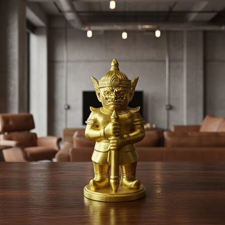 ท้าวเวสสุวรรณ KAF AT-11 รุ่นไพศาลทรัพย์ สูง 5 ซม. ทองไพศาล_3