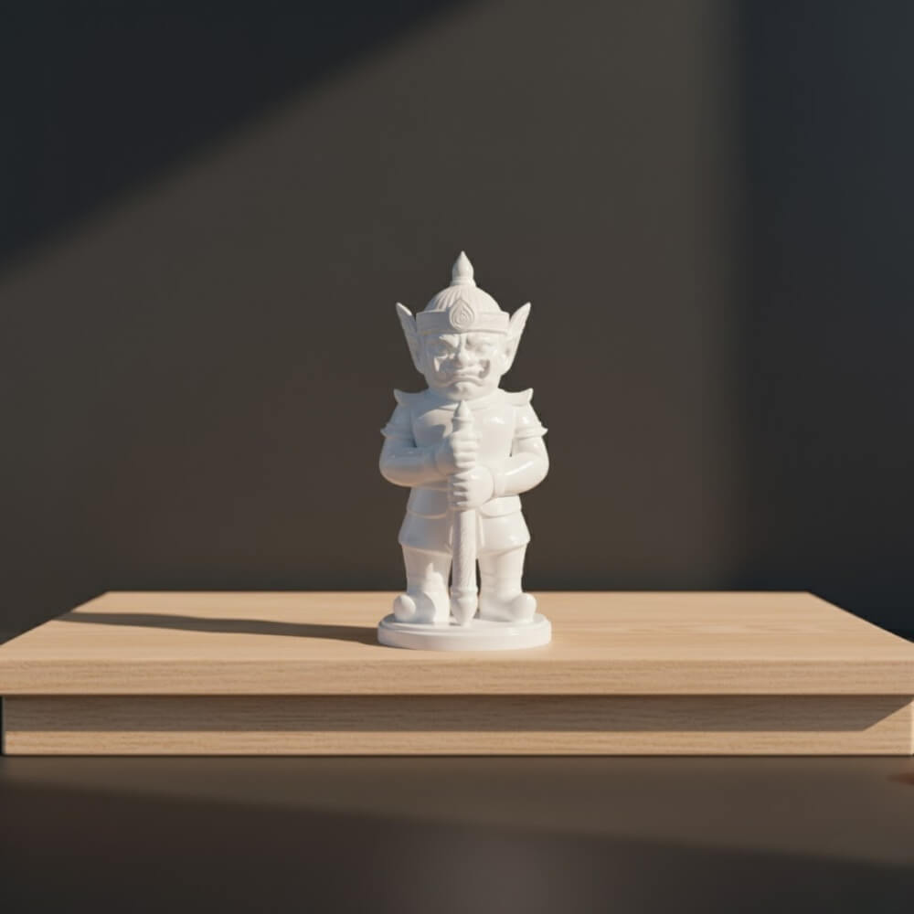 ท้าวเวสสุวรรณ KAF AT-11  รุ่นไพศาลทรัพย์ สูง 5 ซม. ขาวมงคล