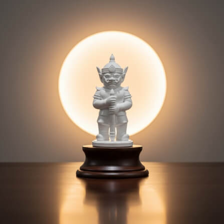 ท้าวเวสสุวรรณ KAF AT-11  รุ่นไพศาลทรัพย์ สูง 5 ซม. ขาวมงคล_2