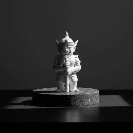 ท้าวเวสสุวรรณ KAF AT-11  รุ่นไพศาลทรัพย์ สูง 5 ซม. ขาวมงคล_4