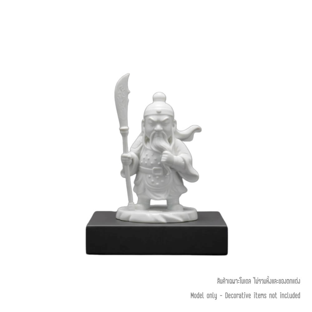 เทพเจ้ากวนอูจิ๋ว KAF AT-12 รุ่นพิทักษ์ยุติธรรม สูง 5 ซม. ขาวสัตย์ซื่อ
