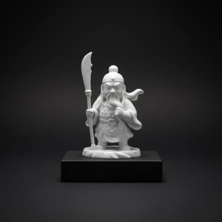 เทพเจ้ากวนอูจิ๋ว KAF AT-12 รุ่นพิทักษ์ยุติธรรม สูง 5 ซม. ขาวสัตย์ซื่อ_6