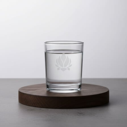 แก้วน้ำบูชาพระ KAF รุ่น GL02 เลเซอร์ลายบัว_3