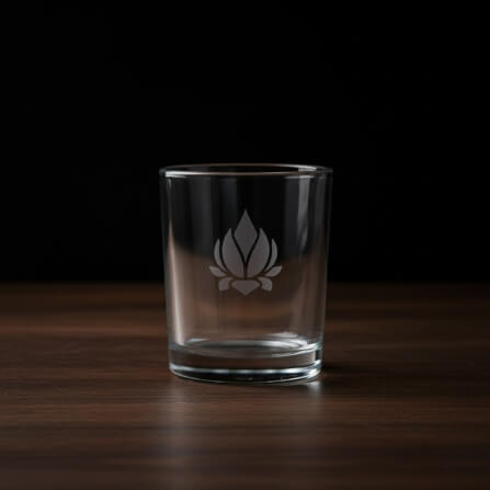 แก้วน้ำบูชาพระ KAF รุ่น GL02 เลเซอร์ลายบัว_1