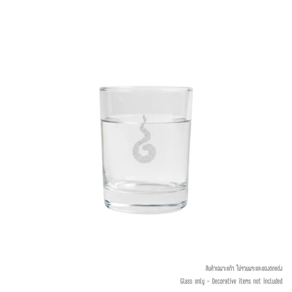 แก้วน้ำบูชาพระ KAF รุ่น GL02 เลเซอร์ลายเปลวรัศมี