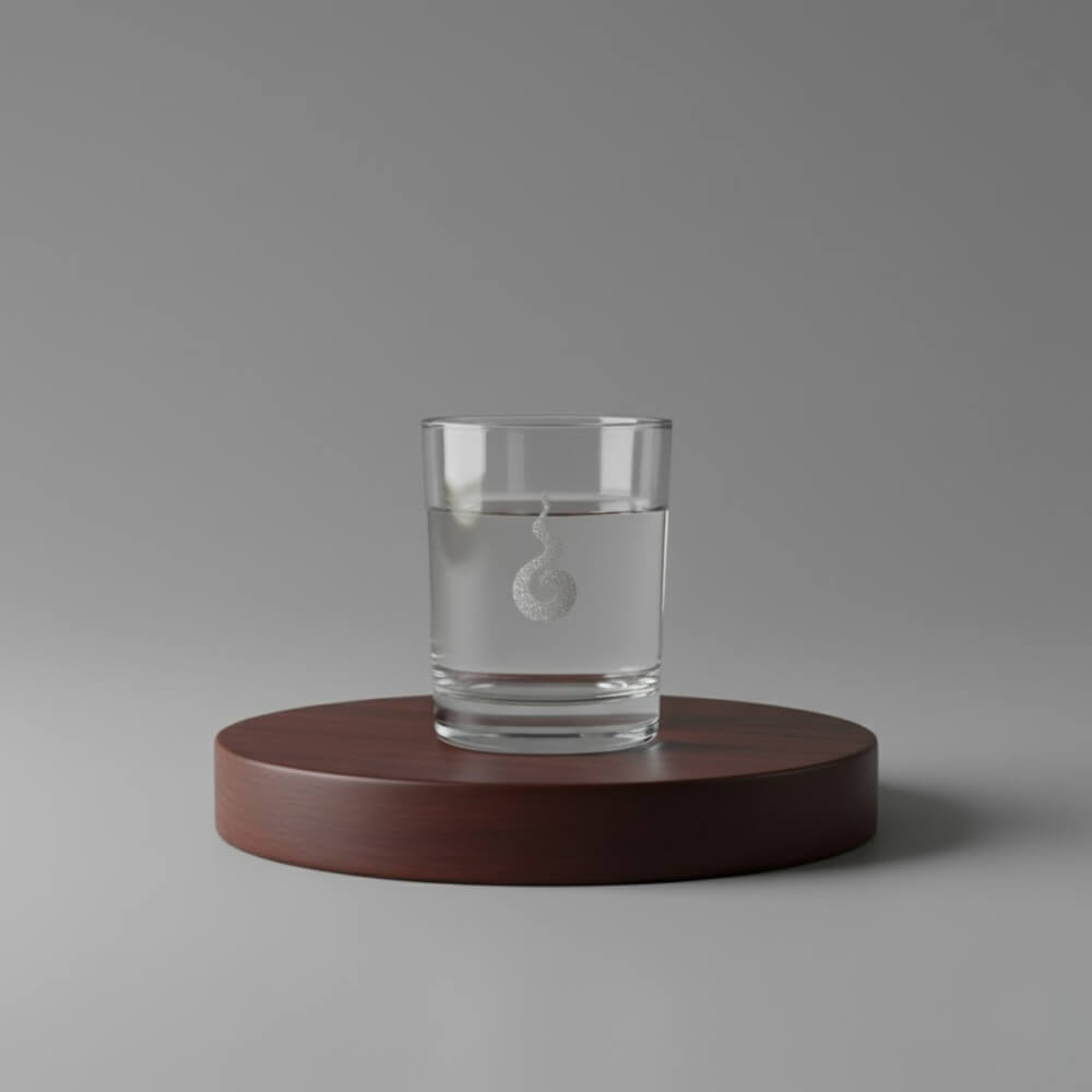 แก้วน้ำบูชาพระ KAF รุ่น GL02 เลเซอร์ลายเปลวรัศมี