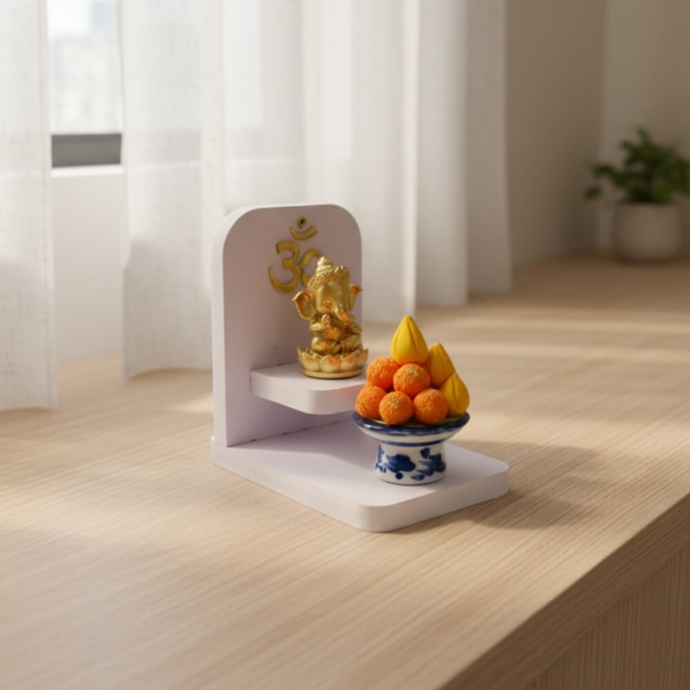 หิ้งพระพิฆเนศขนาดเล็ก KAF รุ่น AMU-UV มินิ A สัญลักษณ์โอม 
