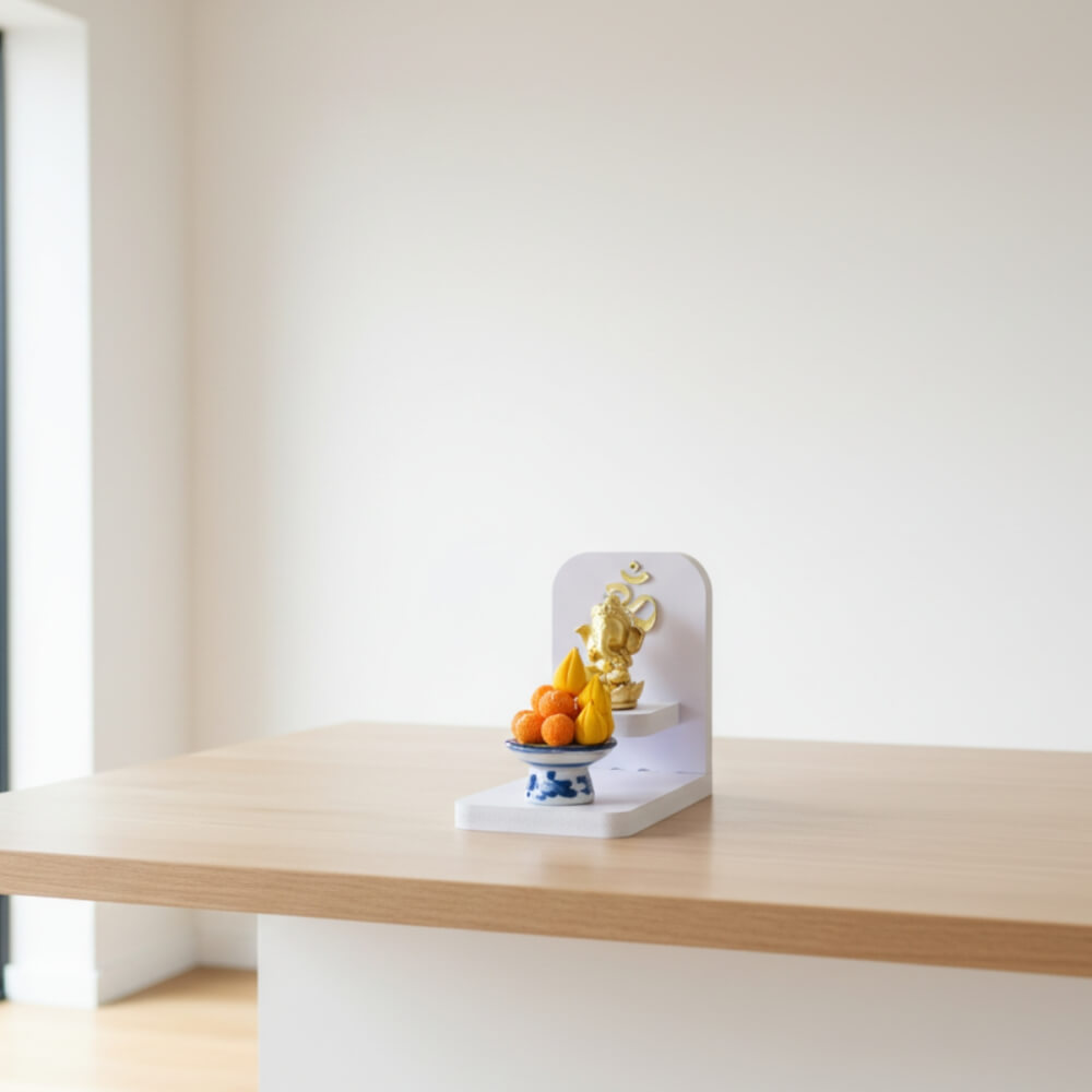 หิ้งพระพิฆเนศขนาดเล็ก KAF รุ่น AMU-UV มินิ A สัญลักษณ์โอม 