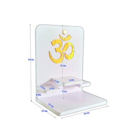 หิ้งพระพิฆเนศขนาดเล็ก KAF รุ่น AMU-UV มินิ C สัญลักษณ์โอม _4