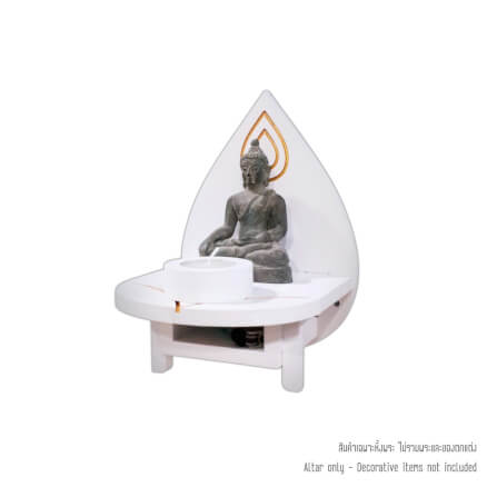 หิ้งพระโมเดิร์นตั้งโต๊ะและติดผนังขนาดเล็ก KAF รุ่น BD04S ทรงดอกบัว_5