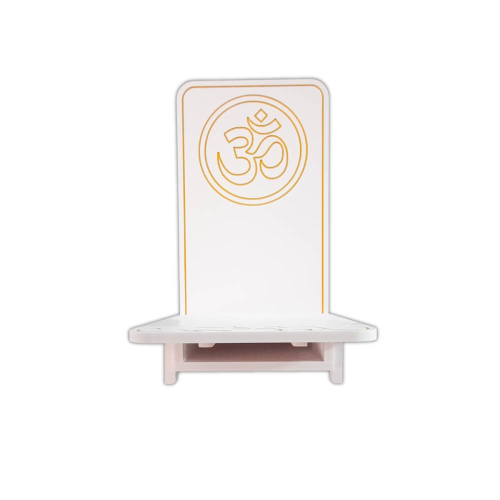 หิ้งพระพิฆเนศ ตั้งโต๊ะและติดผนัง KAF รุ่น BD12 ลายโอมใหญ่