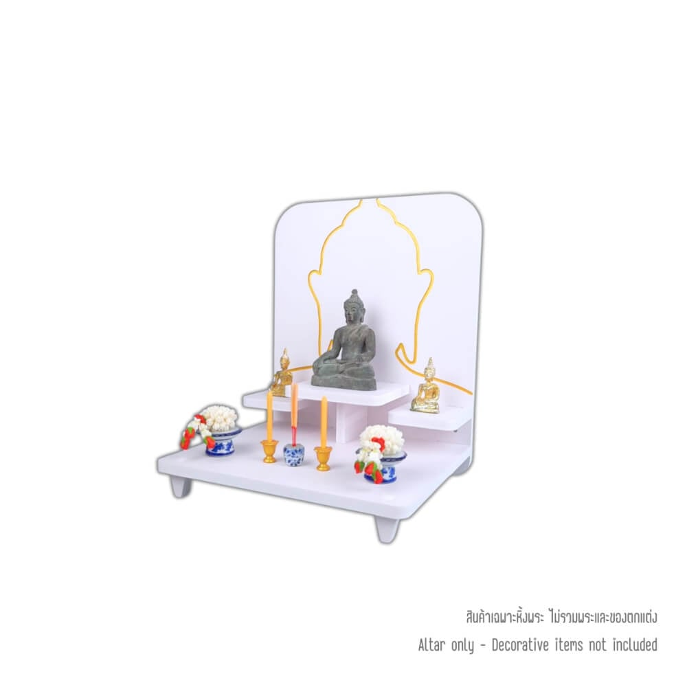 หิ้งพระโมเดิร์น KAF รุ่น BDSTEP01 ลายพระใหญ่ เซาะร่องลงทอง