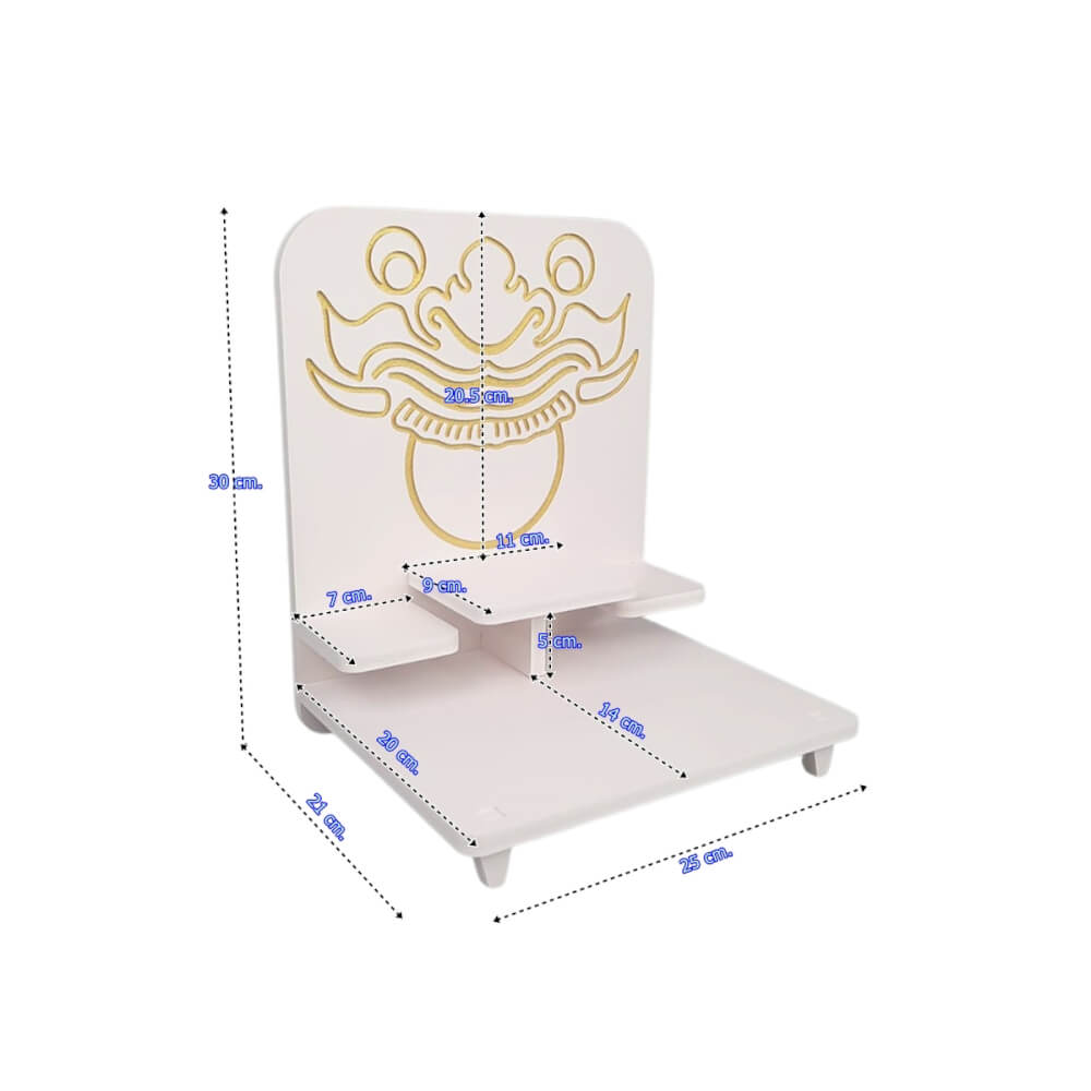 หิ้งพระโมเดิร์น KAF รุ่น BDSTEP01 ลายพระราหู เซาะร่องลงทอง_5