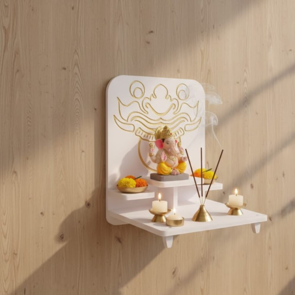 หิ้งพระโมเดิร์น KAF รุ่น BDSTEP01 ลายพระราหู เซาะร่องลงทอง_1