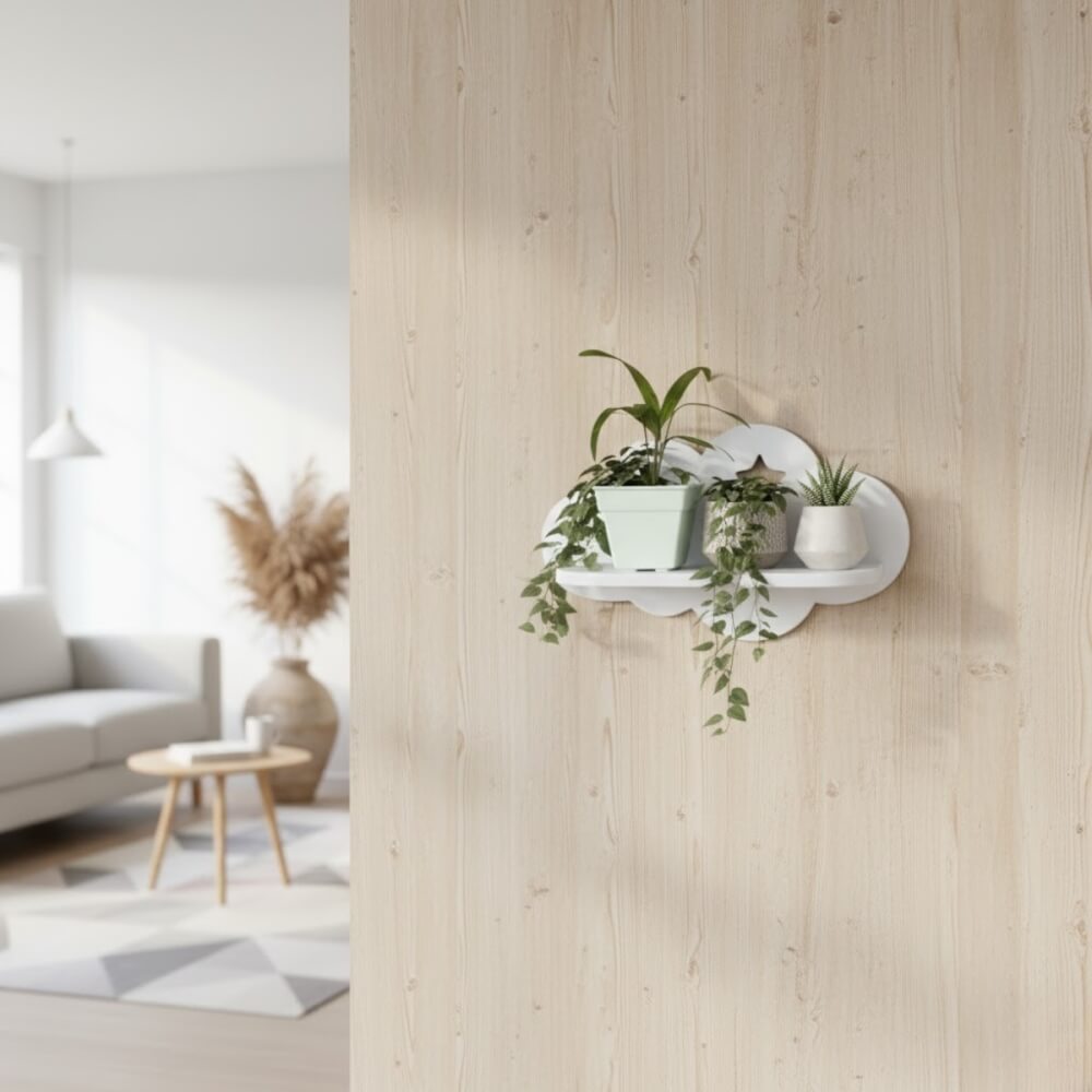 ชั้นติดผนังขนาดเล็ก KAF รุ่น CSH01 ลาย B ทรงก้อนเมฆ