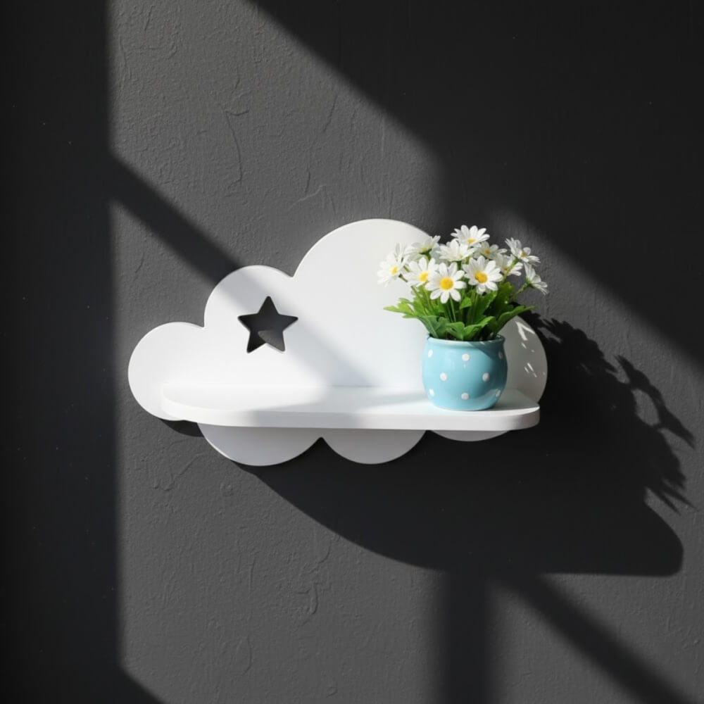 ชั้นติดผนังขนาดเล็ก KAF รุ่น CSH01 ลาย C ทรงก้อนเมฆ