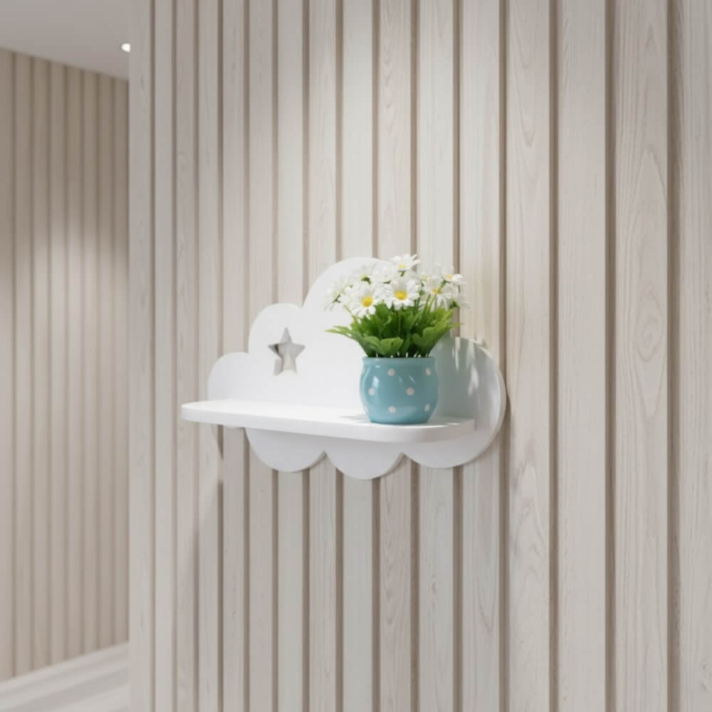ชั้นติดผนังขนาดเล็ก KAF รุ่น CSH01 ลาย C ทรงก้อนเมฆ