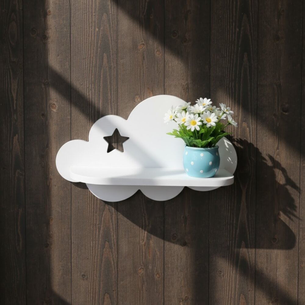 ชั้นติดผนังขนาดเล็ก KAF รุ่น CSH01 ลาย C ทรงก้อนเมฆ