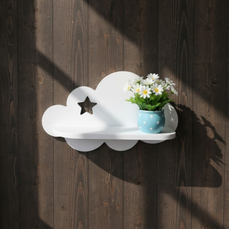 ชั้นติดผนังขนาดเล็ก KAF รุ่น CSH01 ลาย C ทรงก้อนเมฆ_3