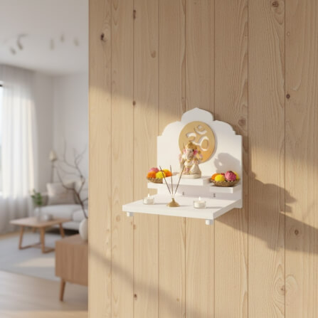 หิ้งพระตั้งโต๊ะและติดผนังขนาดเล็ก KAF รุ่น G1-AC ลายโอมกลมเล็ก_3