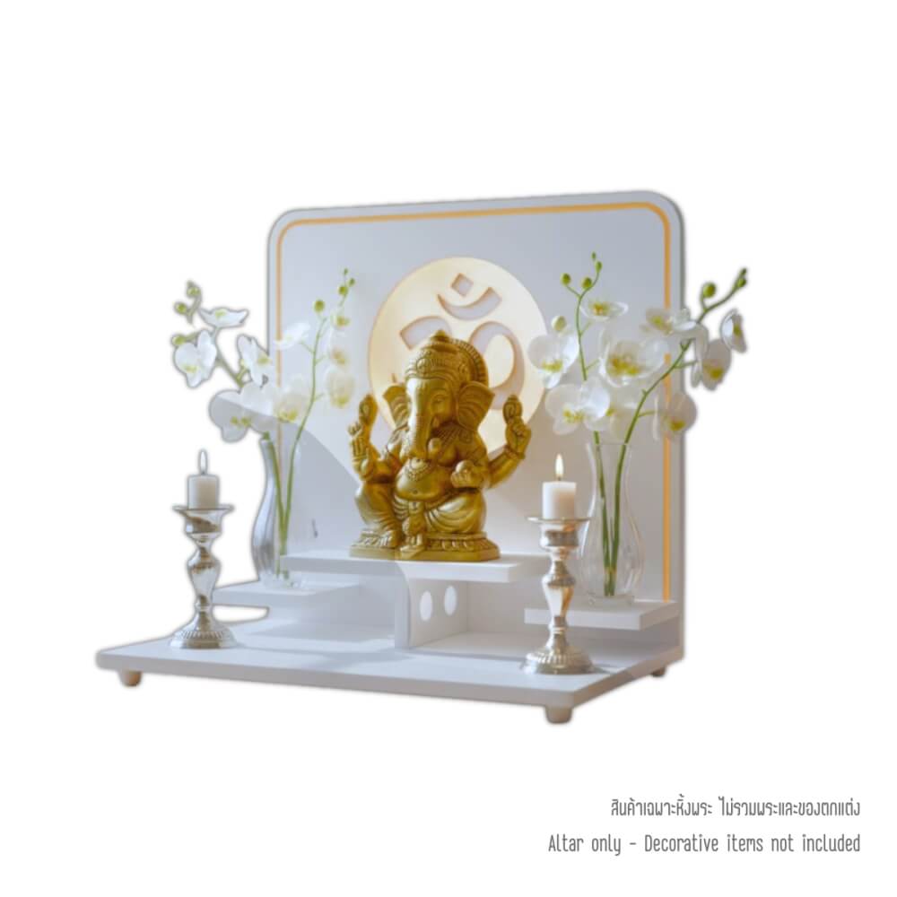 หิ้งพระโมเดิร์นตั้งโต๊ะและติดผนัง KAF รุ่น G6-AC ลายโอมกลมใหญ่_0