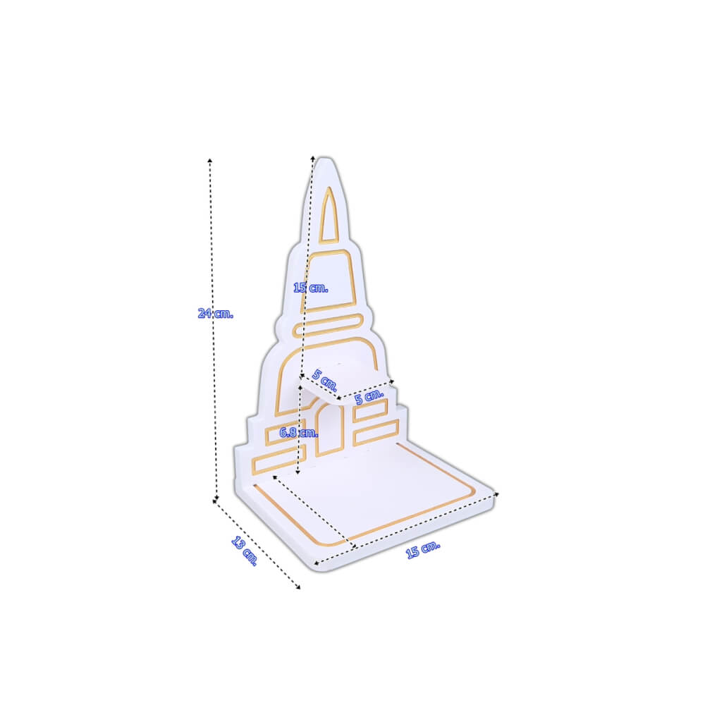 หิ้งพระตั้งโต๊ะขนาดเล็ก KAF รุ่น KAI04 ทรงเจดีย์