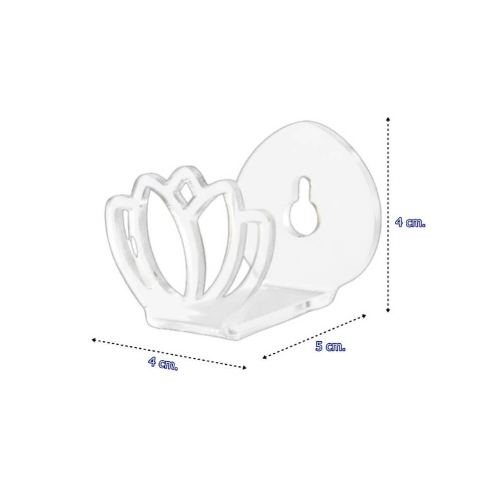 ที่แขวนพวงมาลัยติดผนัง KAF รุ่น ML01 ทรงดอกบัว สีใส
