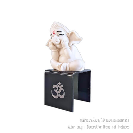 ชั้นวางพระพิฆเนศ KAF รุ่น PK01-AC ลายโอม อะคริลิคสีดำ ขนาดเล็ก_0
