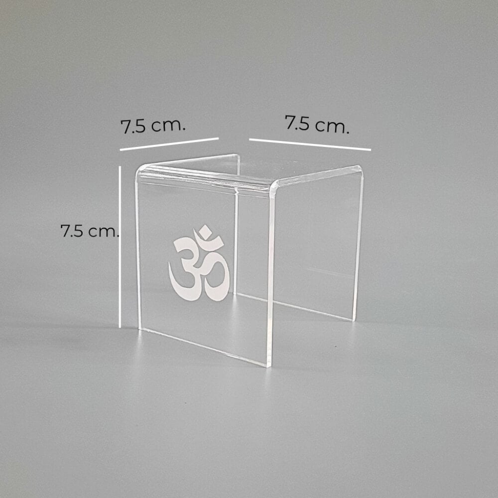 ชั้นวางพระพิฆเนศ KAF รุ่น PK01-AC ลายโอม อะคริลิคใส ขนาดเล็ก