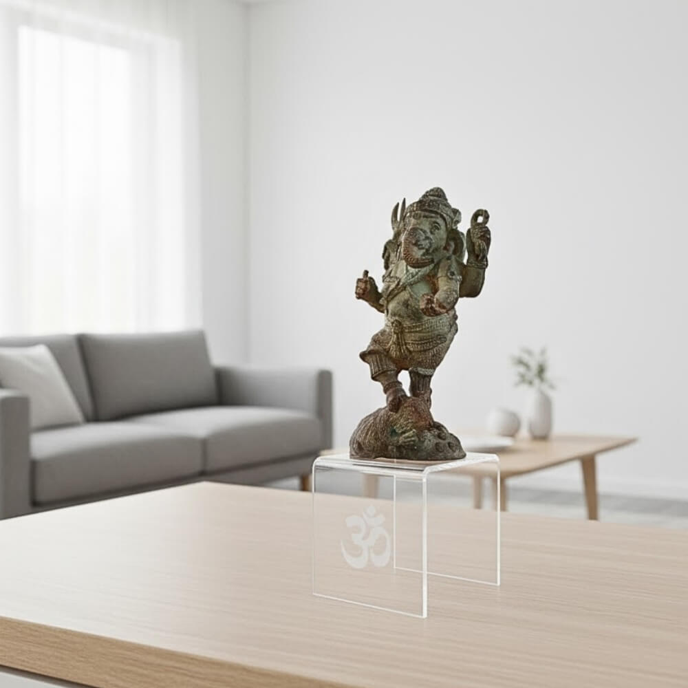 ชั้นวางพระพิฆเนศ KAF รุ่น PK01-AC ลายโอม อะคริลิคใส ขนาดเล็ก