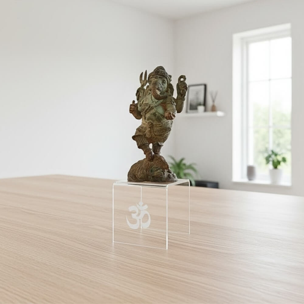 ชั้นวางพระพิฆเนศ KAF รุ่น PK01-AC ลายโอม อะคริลิคใส ขนาดเล็ก