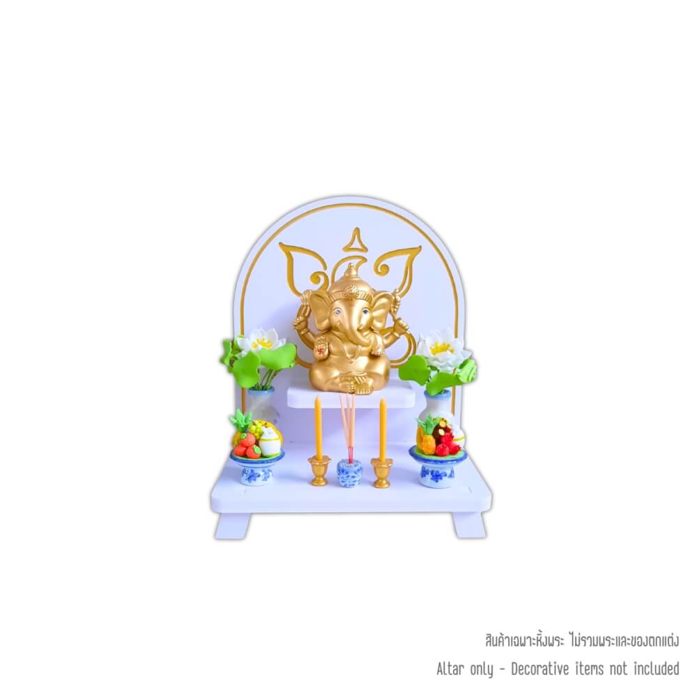 หิ้งพระพิฆเนศตั้งโต๊ะและติดผนัง KAF รุ่น PKS ลายอินเดีย