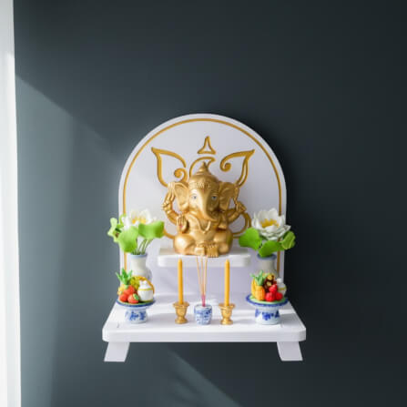 หิ้งพระพิฆเนศตั้งโต๊ะและติดผนัง KAF รุ่น PKS ลายอินเดีย_1