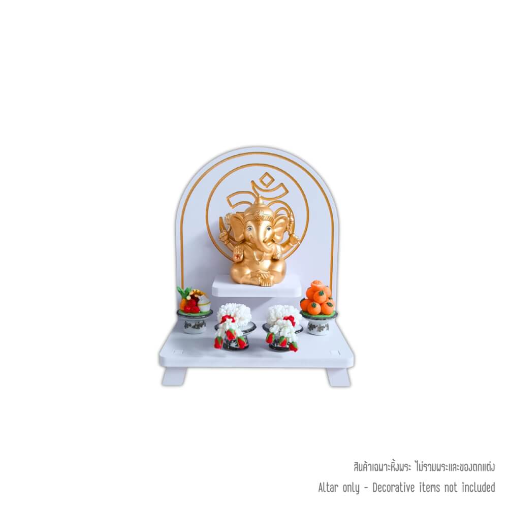 หิ้งพระพิฆเนศตั้งโต๊ะและติดผนังได้ KAF รุ่น PKS ลายโอม